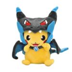Pikachu disguised in Mega Charizard X Bamse